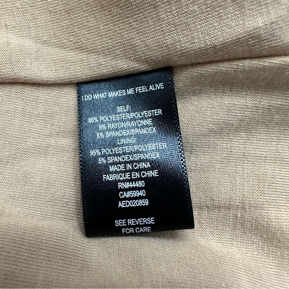 AFRM Cowl Neck Maxi Dress Ribbed SZ Large Sand Party Night Out Lined NWT - Picture 4 of 7